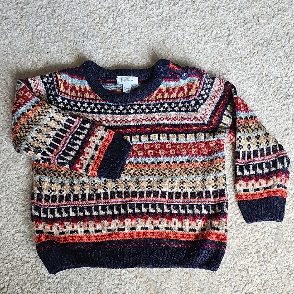 Fagottino Kids Multicolor Patterned Sweater